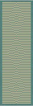 Dynamic VILLA Blue Runner 2'2" X 7'0" Area Rug VL281633850 801-122959
