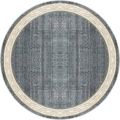 Dynamic YAZD Blue Round 5'3" X 5'3" Area Rug YAR51770590 801-123010