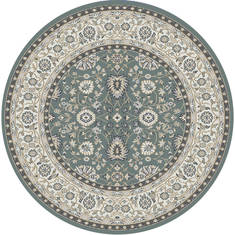 Dynamic YAZD Grey Round 5 to 6 ft  Carpet 123016