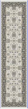 Dynamic YAZD White Runner 6 to 9 ft  Carpet 123020