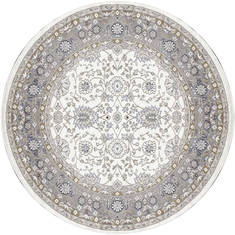 Dynamic YAZD White Round 5'3" X 5'3" Area Rug YAR52803190 801-123022