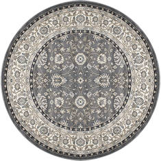 Dynamic YAZD Grey Round 5 to 6 ft  Carpet 123028
