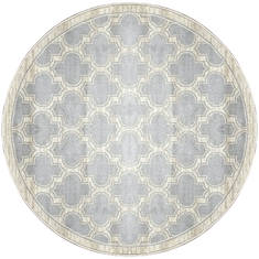 Dynamic YAZD Grey Round 5'3" X 5'3" Area Rug YAR52816910 801-123040