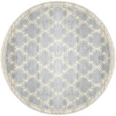 Dynamic YAZD Grey Round 5'3" X 5'3" Area Rug YAR52816910 801-123040