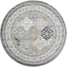 Dynamic YAZD Blue Round 5'3" X 5'3" Area Rug YAR58471510 801-123046