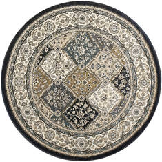 Dynamic YAZD Grey Round 5 to 6 ft  Carpet 123052