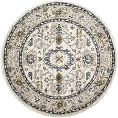 Dynamic YAZD Beige Round 5'3" X 5'3" Area Rug YAR58531100 801-123058