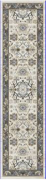 Dynamic YAZD White Runner 6 to 9 ft  Carpet 123062