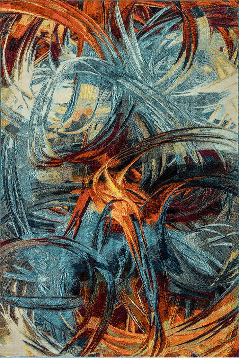 Dynamic ZODIAC Blue 53 X 77 Area Rug ZO696622536 801-123106 Image 0