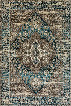 Dynamic ZODIAC Grey Rectangle 5x8 ft  Carpet 123107
