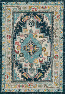 Dynamic ZODIAC Blue 5'3" X 7'7" Area Rug ZO696631590 801-123112