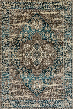 Dynamic ZODIAC Grey Rectangle 8x11 ft  Carpet 123117