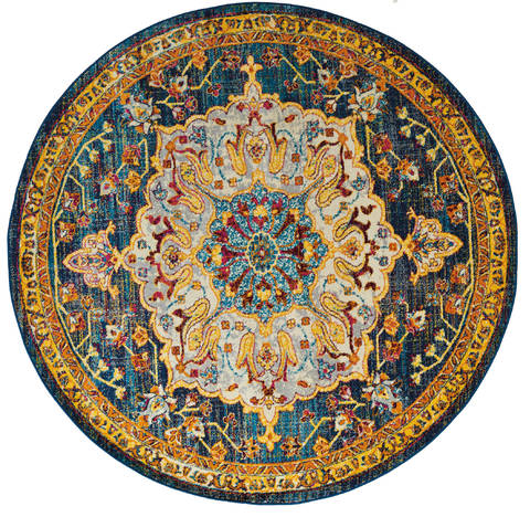 United Weavers Abigail Blue Round 70 X 70 Area Rug 713 20160 88R 806-123145 Image 0