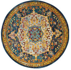 United Weavers Abigail Blue Round 7'0" X 7'0" Area Rug 713 20160 88R 806-123145