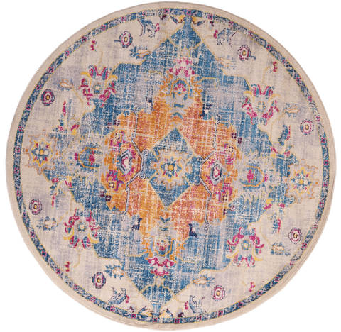 United Weavers Abigail Blue Round 70 X 70 Area Rug 713 20460 88R 806-123180 Image 0