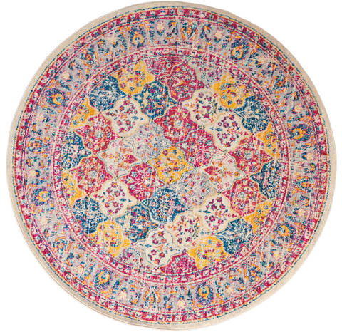 United Weavers Abigail Multicolor Round 70 X 70 Area Rug 713 20675 88R 806-123201 Image 0