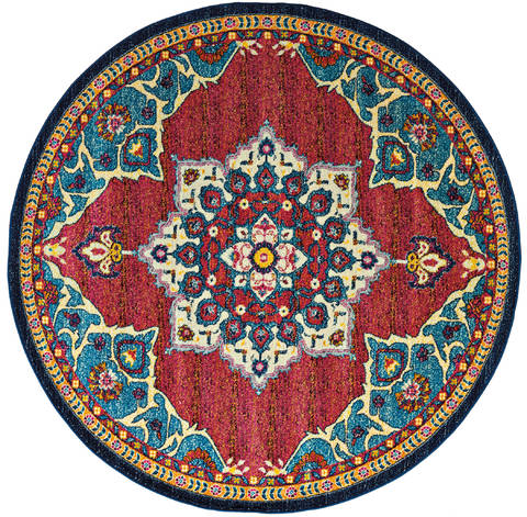 United Weavers Abigail Blue Round 70 X 70 Area Rug 713 20768 88R 806-123208 Image 0