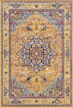 United Weavers Abigail Orange Rectangle 7x10 ft Olefin Carpet 123223