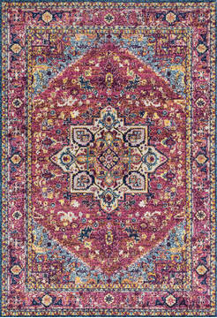 United Weavers Abigail Purple Rectangle 1x2 ft Olefin Carpet 123226