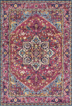 United Weavers Abigail Purple Runner 6 to 9 ft Olefin Carpet 123227