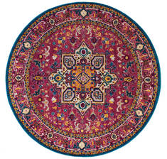 United Weavers Abigail Purple Round 7 to 8 ft Olefin Carpet 123229