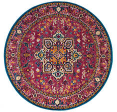 United Weavers Abigail Purple Round 7 to 8 ft Olefin Carpet 123229