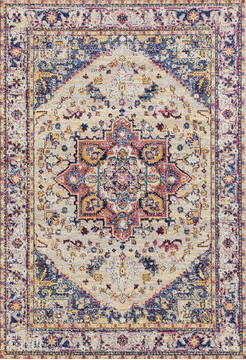 United Weavers Abigail Beige Rectangle 5x7 ft Olefin Carpet 123235