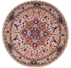 United Weavers Abigail Beige Round 7'0" X 7'0" Area Rug 713 20990 88R 806-123236