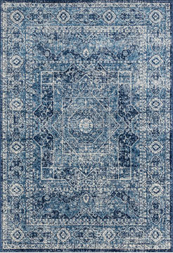 United Weavers Abigail Blue Rectangle 9x13 ft Olefin Carpet 123245