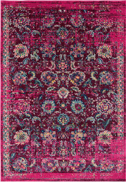 United Weavers Abigail Purple Rectangle 5x7 ft Olefin Carpet 123263