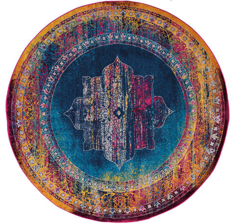 United Weavers Abigail Blue Round 70 X 70 Area Rug 713 21260 88R 806-123271 Image 0