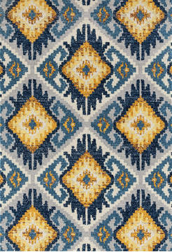 United Weavers Abigail Blue Rectangle 1x2 ft Olefin Carpet 123282