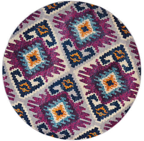 United Weavers Abigail Purple Round 70 X 70 Area Rug 713 21482 88R 806-123292 Image 0