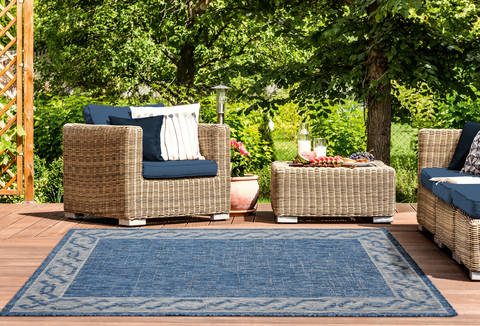United Weavers Augusta Blue 50 X 70 Area Rug 3900 10060 69 806-123337 Image 1