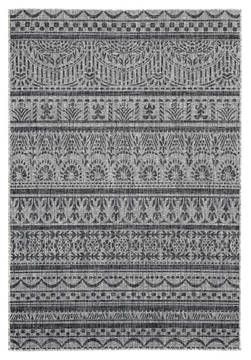 United Weavers Augusta Black Rectangle 7x10 ft Polypropylene Carpet 123352