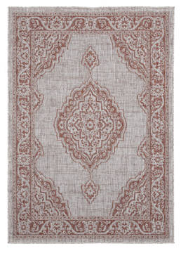 United Weavers Augusta Brown Rectangle 5x7 ft Polypropylene Carpet 123353