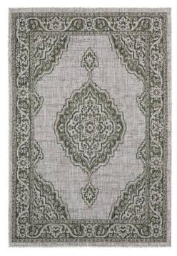 United Weavers Augusta Green Rectangle 5x7 ft Polypropylene Carpet 123355