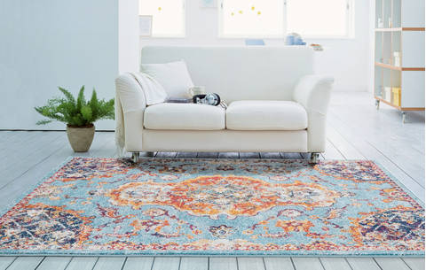 United Weavers Bali Blue Runner 20 X 70 Area Rug 1815 30169 28E 806-123415 Image 1