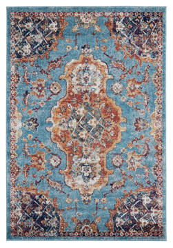 United Weavers Bali Blue Runner 6 to 9 ft Olefin Carpet 123415