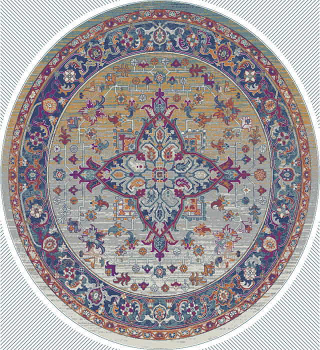 United Weavers Bali Multicolor Round 70 X 70 Area Rug 1815 30275 88R 806-123438 Image 0
