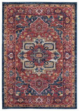 United Weavers Bali Red Rectangle 9x13 ft Olefin Carpet 123447