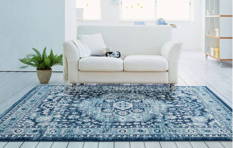 United Weavers Bali Blue Round 70 X 70 Area Rug 1815 30464 88R 806-123452 Image 1