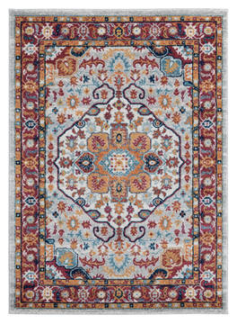 United Weavers Bali Multicolor Rectangle 5x7 ft Olefin Carpet 123458