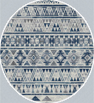 United Weavers Bali Grey Round 7 to 8 ft Olefin Carpet 123480