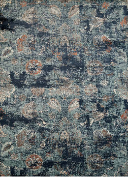 United Weavers Bridges Blue Rectangle 9x13 ft Olefin Carpet 123533