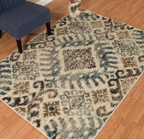 United Weavers Bridges Blue 90 X 130 Area Rug 3001 00260 1013 806-123536 Image 1
