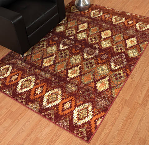 United Weavers Bridges Purple 90 X 130 Area Rug 3001 00536 1013 806-123543 Image 1