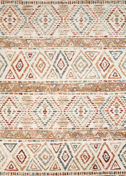 United Weavers Bridges Multicolor Rectangle 9x13 ft Olefin Carpet 123545