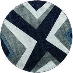 United Weavers Bristol Blue Round 7'0" X 7'0" Area Rug 2050 10064 88R 806-123562