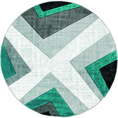 United Weavers Bristol Blue Round 7 to 8 ft Olefin Carpet 123568